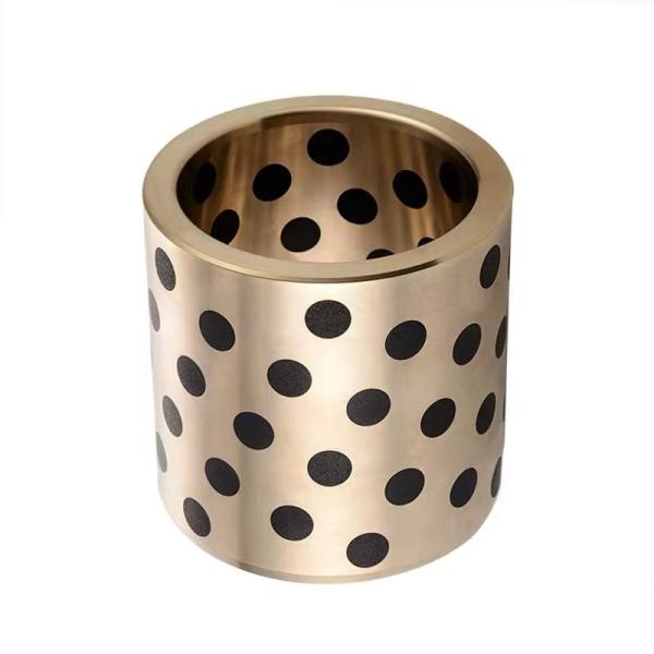 Quality Oilless Graphite Plugged Bushings, Phosphor Bronze Bearings CuSn6Zn6Pb3 Material for sale