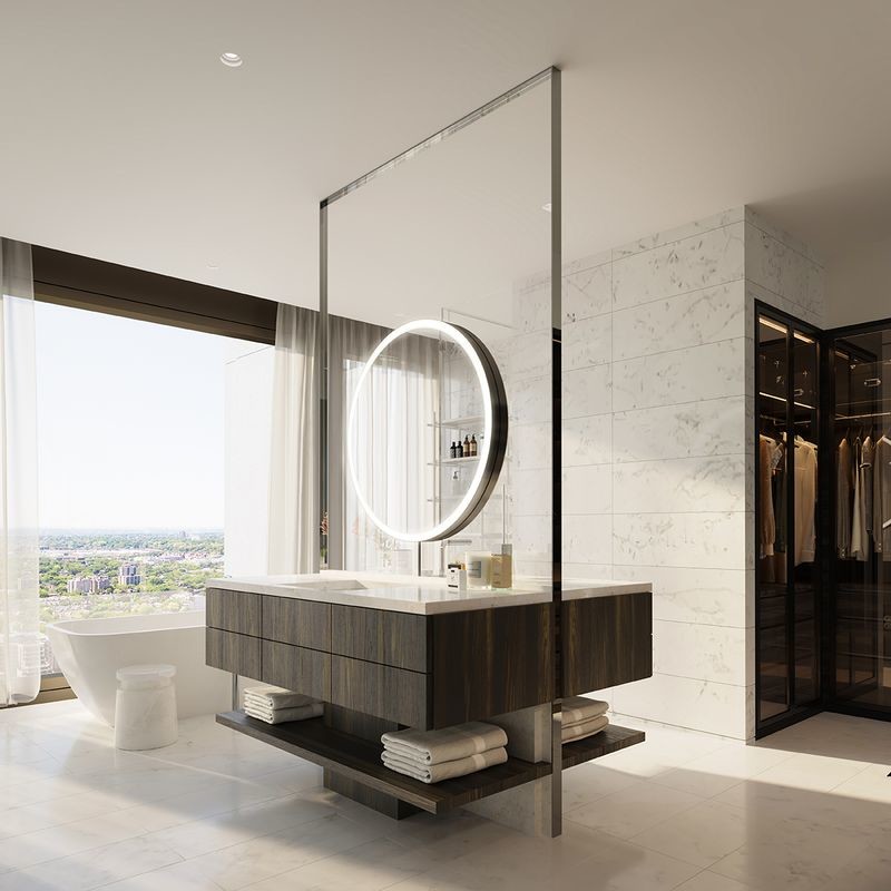 Timeless Elegance And Durability Modern Marble Stainless Steel Bathroom Cabinet