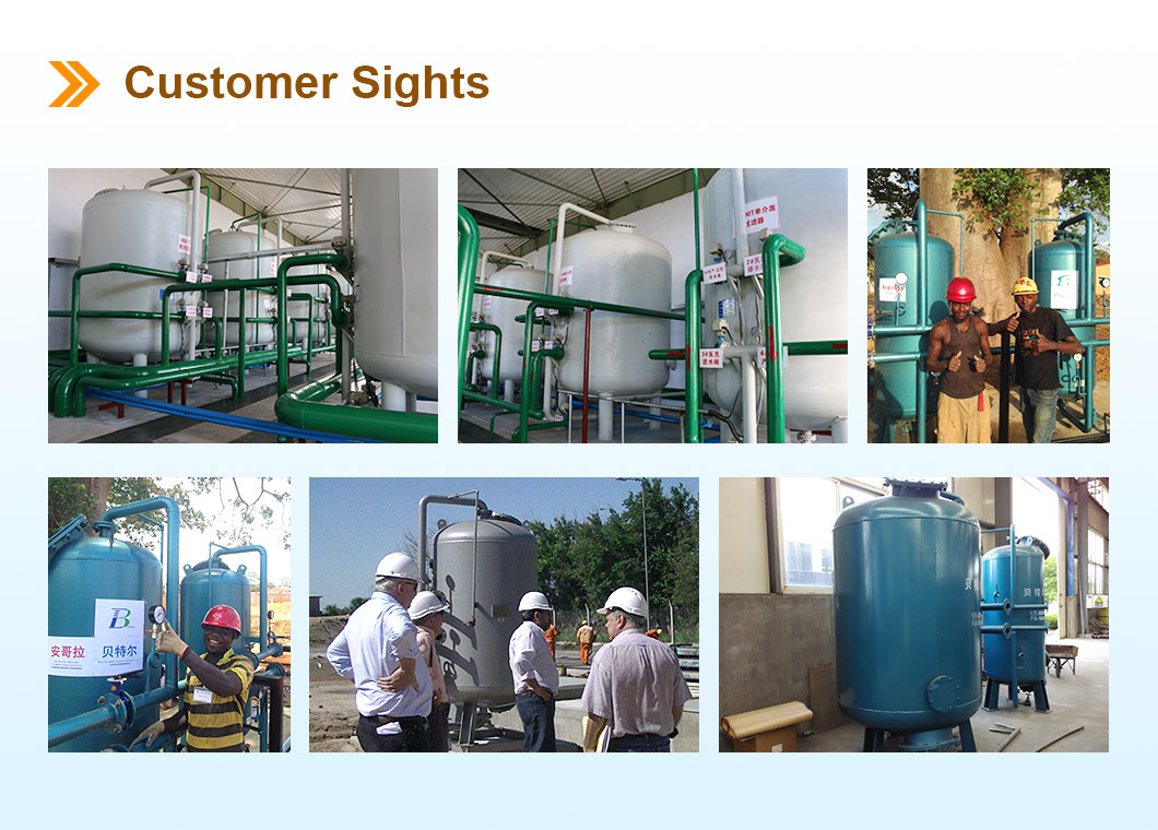 Stainless Steel 304 316 Material Active Carbon Quartz Sand Filter For Water Treatment