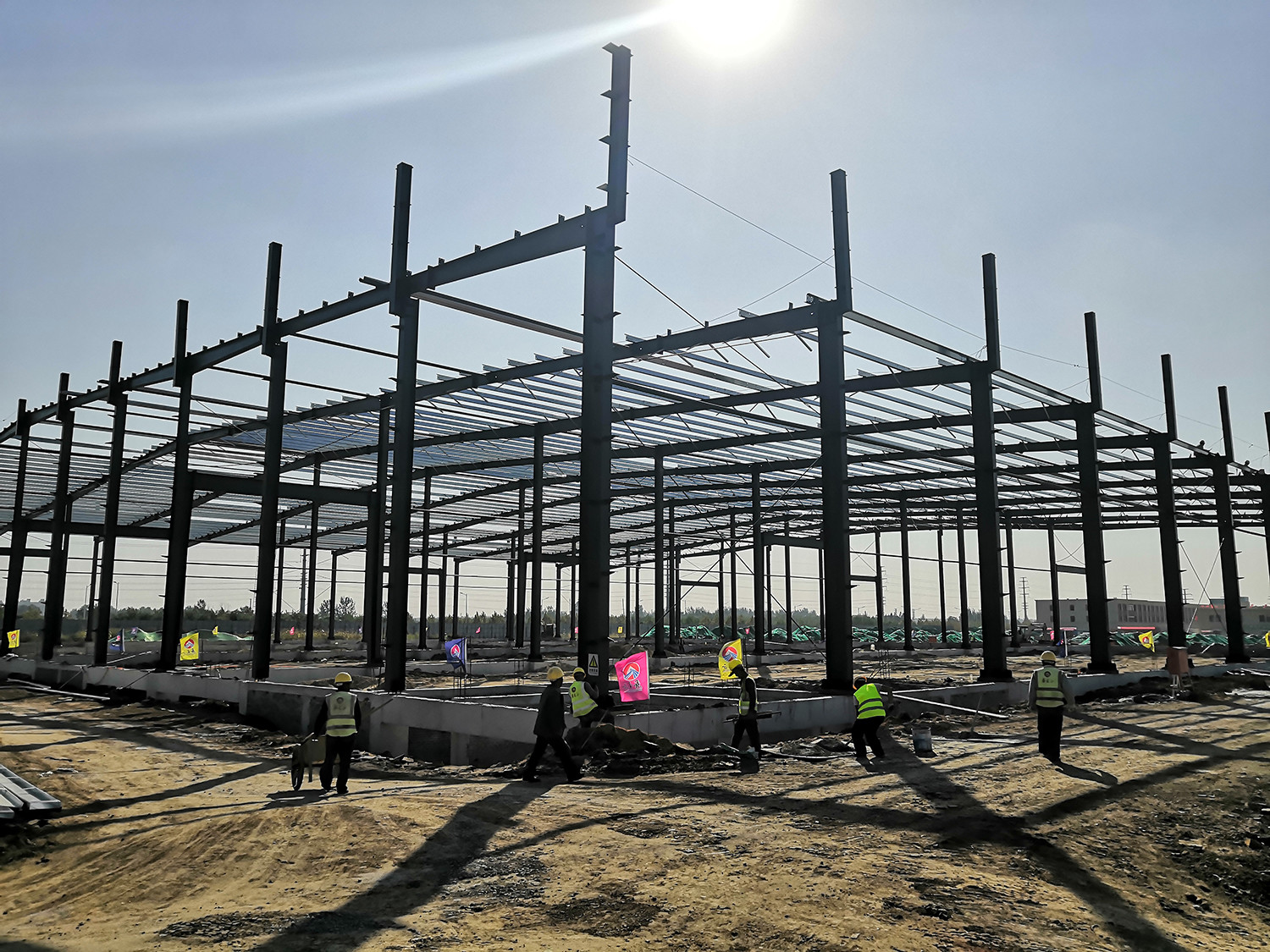 Earthquake Resistant Q355 Industrial Steel Building Metal Warehouse Building Construction