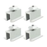 Photovoltaic Mounting Solar Panel Rail Clamps Fasteners Wind Resistance