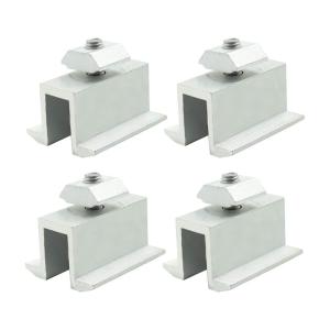 China Photovoltaic Mounting Solar Panel Rail Clamps Fasteners Wind Resistance wholesale