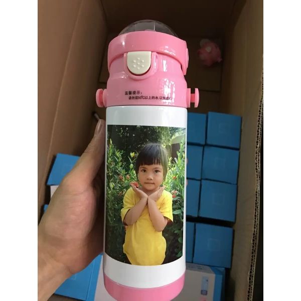350ml And 500ml Sublimation Water Bottle Blanks With Straw Diy Custom Stainless Steel Water Bottle Sublimation