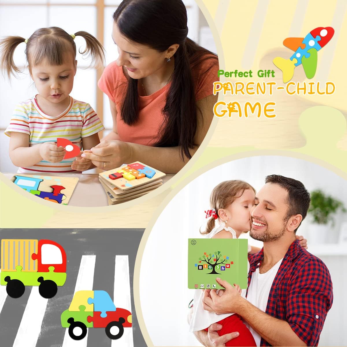 Unisex Montessori Shape Sorting Puzzle for Toddlers 1-3 Wooden Sensory Stem Learning Toys