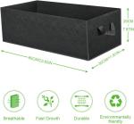 Fabric Raised Garden Bed 6x3x1ft Garden Grow Bed Bags for Growing Herbs, Flowers