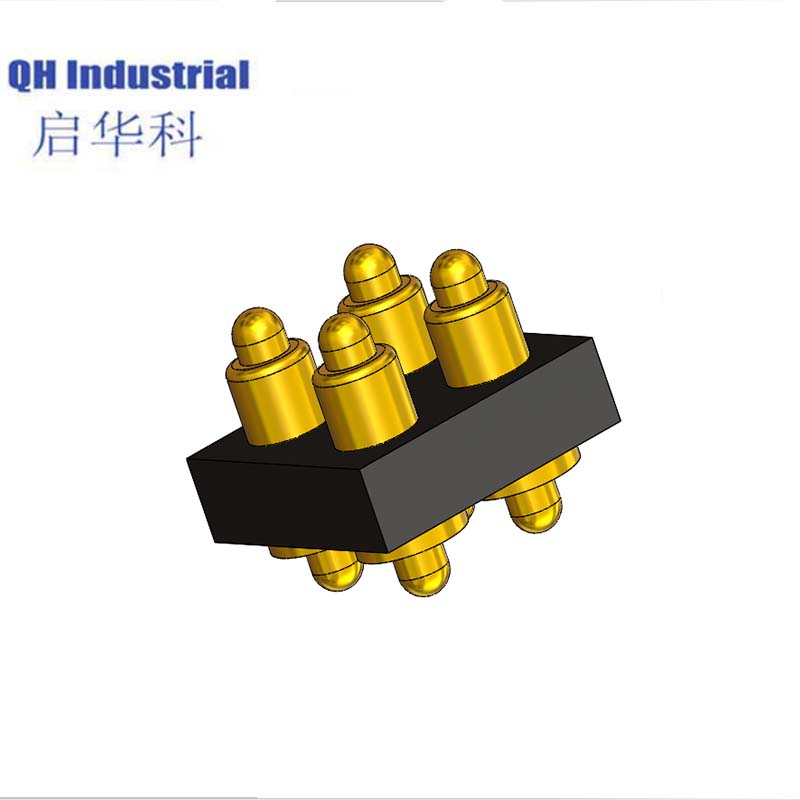 4Pin Denmark Hiqh Recycling Connector Magnetic Power Connector spring loaded pin Connector For Smart Watch