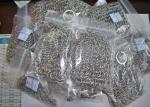 Custom Pan Stainless Steel Chainmail Scrubber 10mm Outside Diameter , Eco