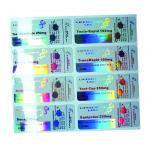 OEM Medication Bottle Labels , 80gsm Paper Security Hologram Stickers