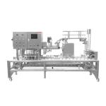 3.5KW Continuous Plastic Food Tray Sealing Machine Tray Heat Sealer For