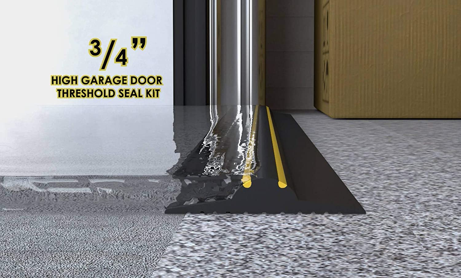 Non-Slip and Durable PVC Rubber Garage Door Sealing Strip with Hardness 50-60 Shore A