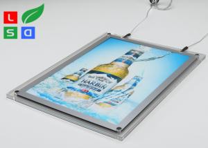 China 2mm Clear Acrylic LED Crystal Light Box HS Code 94056000 For Ceiling Hanging wholesale