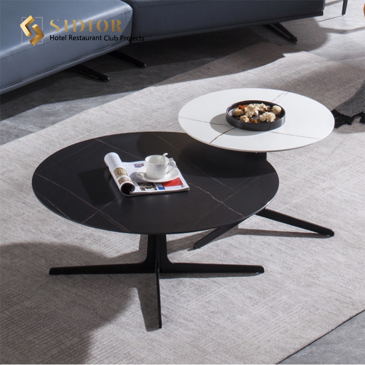 Club Coffee Table, Hotel Corner Table, Restaurant Center Table, Canteen Tea Table, Side Table, Man Made Marble Top