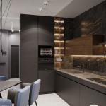 Professional Customized Kitchen Cabinet with Lacquer Surface Treatment and
