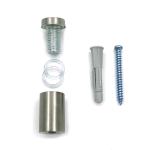 Stainless Steel Acrylic Glass Clip Spacer Threaded Sign Standoff For Glass Panel