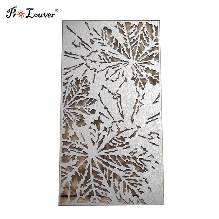 Exterior Decorative CNC Laser Cut Metal Screen Panel Customized Design