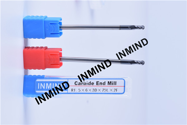 Long Shank Metric Ball Nose End Mill , End Mill Machine High Precsion End Mill Bits