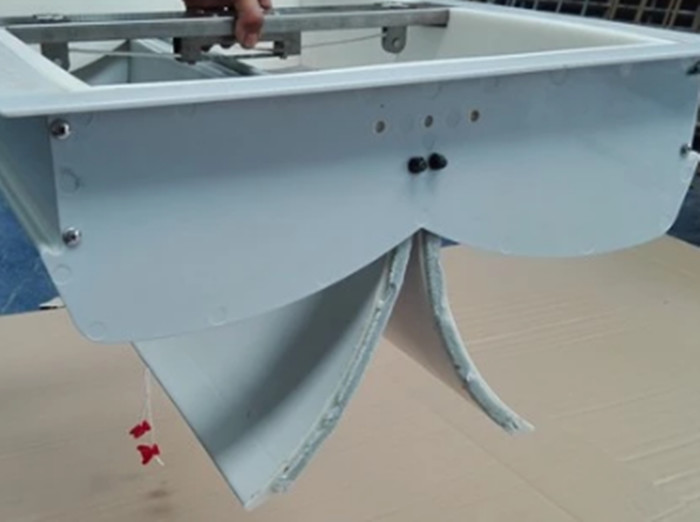 Bulk ABS PVC Injection Molded Plastic Parts , Pig Window Ceiling Ventilation Fan