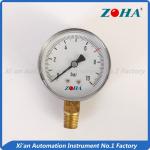 Steel Case Brass Internal Pressure Gauge , Bottom Fuel Pressure Gauge