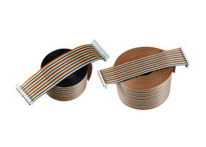 China Rainbow PVC 2.54mm 100mm IDC Flat Ribbon Cable wholesale