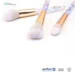 Oem Plastic Handle 10pcs Diamond Makeup Brush Set