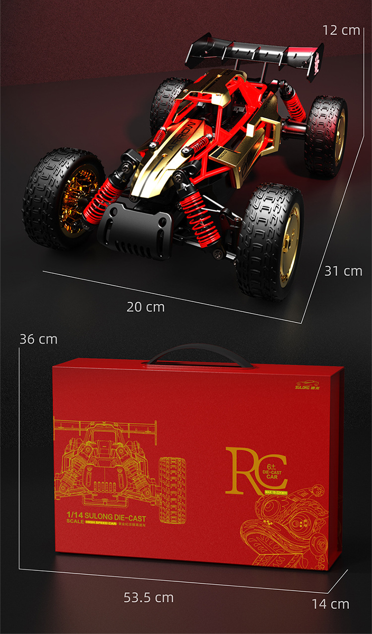 Electric RC Car Alloy 1 14 Speed Off-Road Climbing Toy for Kids Power Source Electric