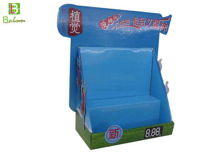 2 Tier Small Cardboard Display Holder , Cd Counter Display Cardboard