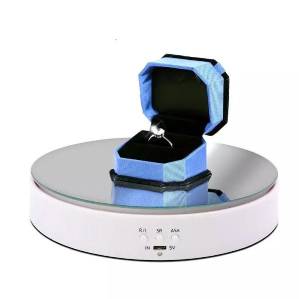 Rotating Display Stand Motorized Turntable Shop 360 Degree Revolving Platform Rechargeable