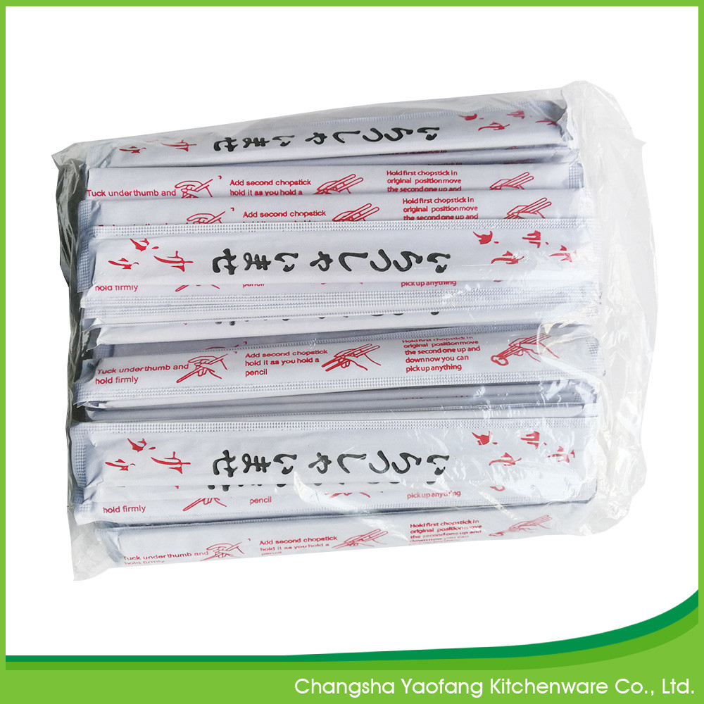 Convenient Custom Individually Wrapped Chopsticks Disposable Twins 21cm