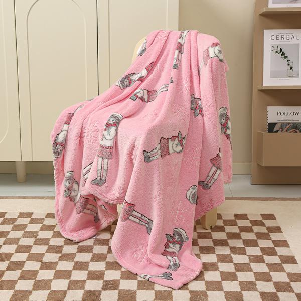 500g Festival Pattern Glow-in-the-Dark Blanket Cover for Office Nap Air Conditioning