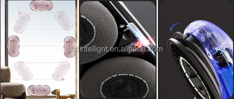 CE Certified Dual Water Adding Holes Human Voice Input Control Windows Cleaning Robot