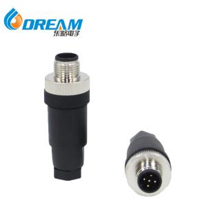 China M12 Connector 5 Pin Male Female 5-Pin Pinout Pole Cable Connectors wholesale