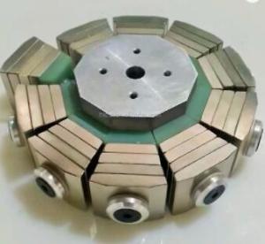 China 10 Poles 10000 RPM SmCo Magnet Motor Inner Rotor Magnetic Motor Parts Silver Gray wholesale