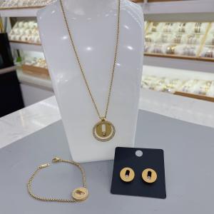 China CDE Angel Wing Necklaces and Earrings Gold Tone Jewelry Sets Birthday/Anniversary Valentine's Day wholesale