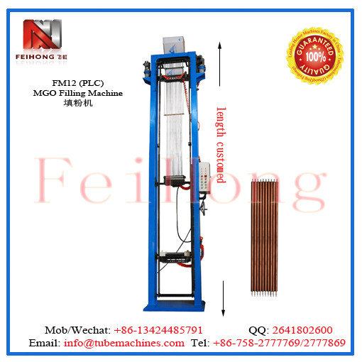 Tube filling machine for cartridge heater