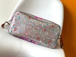 Floral Pattern Silver Louis Vuitton Large Never Full M21352