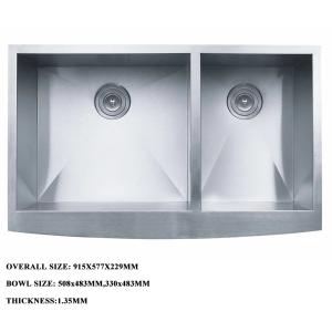 China Sanitaryware double bowl stainless steel handmade kitchen undermount sink kitchen sink wholesale