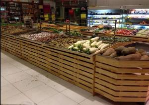 China Supermarket Wooden Display Rack wholesale