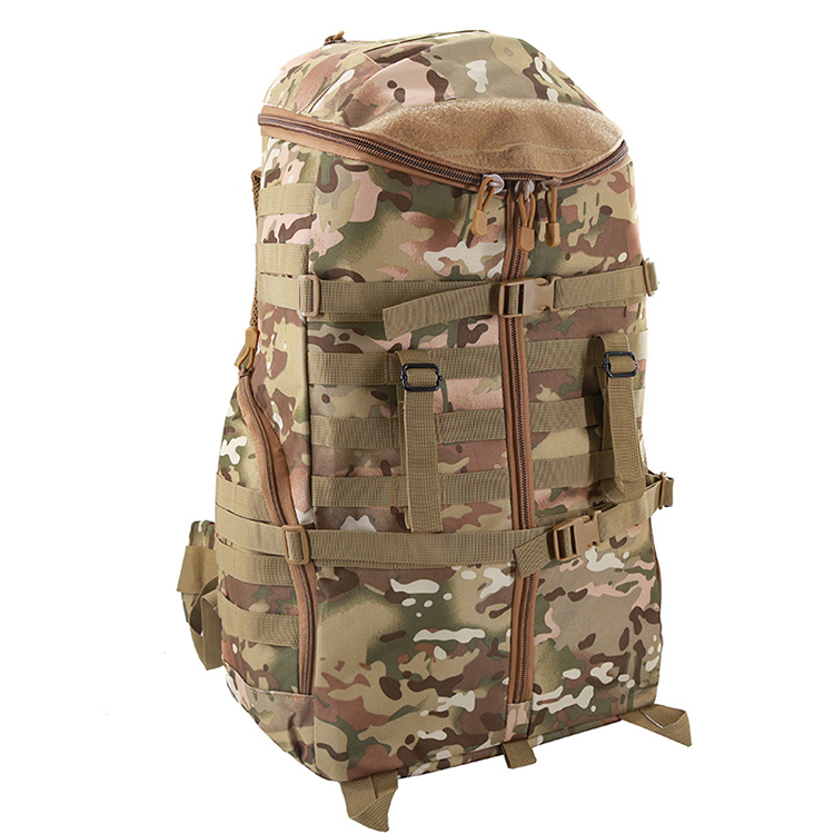Multicolor 60*38*29cm Outdoor Training Camping Waterproof Backpack With Molle System