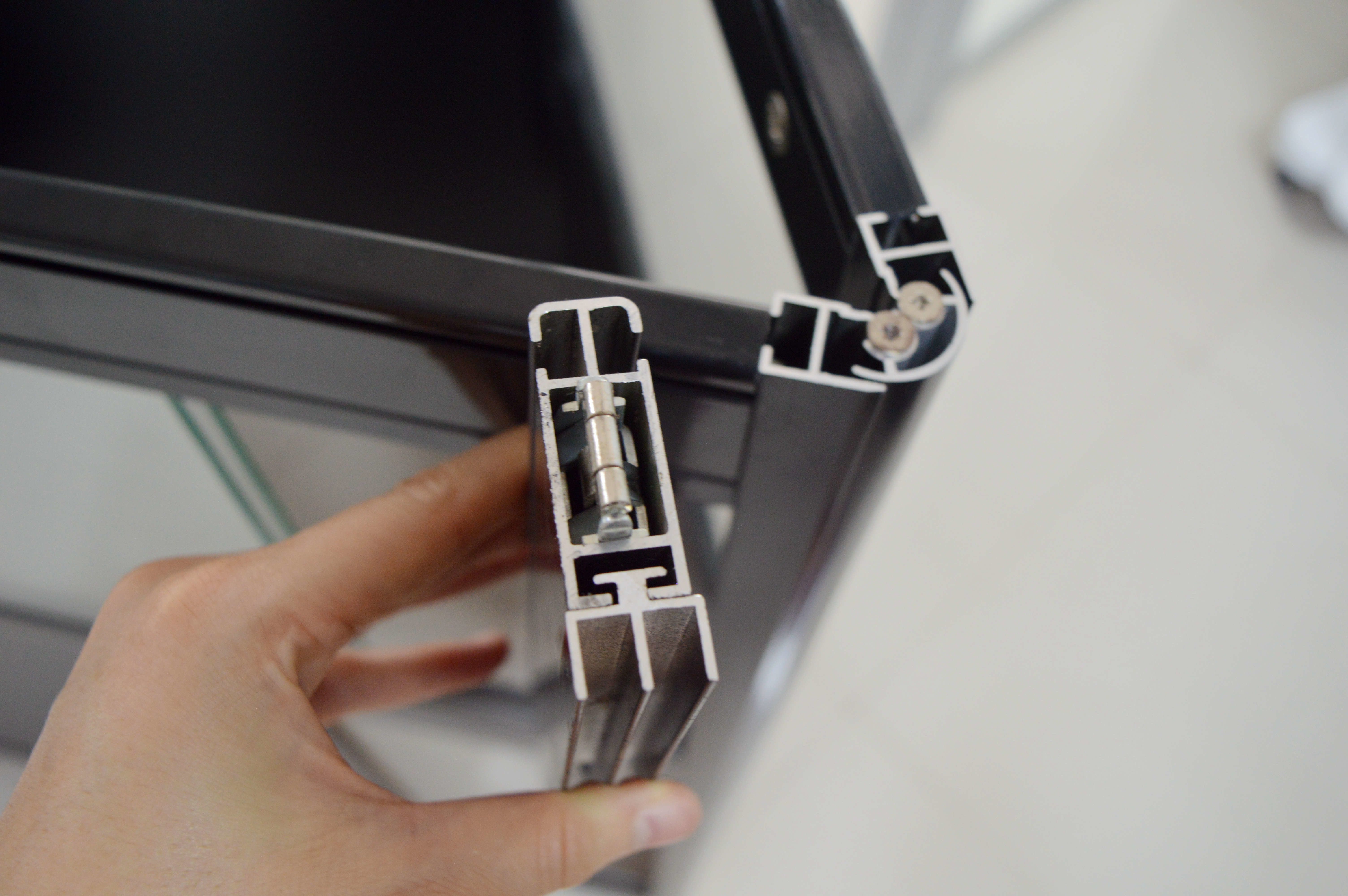 Short Foldable Aluminum Glass Showcases,Aluminum Jewellery Showcase Counter Display&promotion,