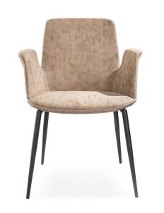 China Restaurant Soft PU 59x61x82cm Ergonomic Arm Chair wholesale