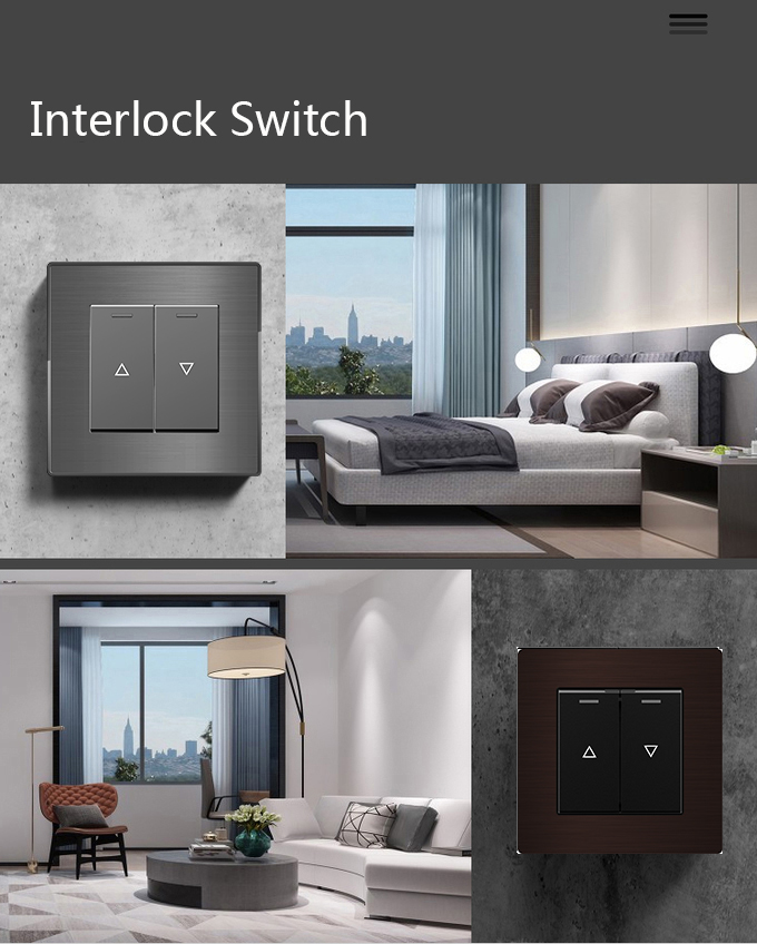 OEM ODM Electrical Wall Switch , Laffey Smart Curtain Switch