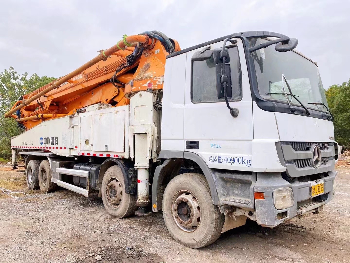 2013 Zoomlion Used Concrete Pump Truck 52m Diesel Fuel