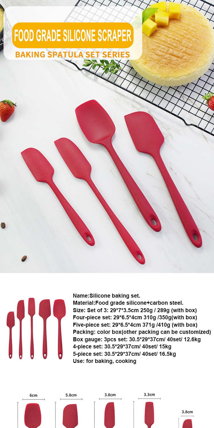 OEM Logo Food Grade 5 Piece Silicone Utensil Set