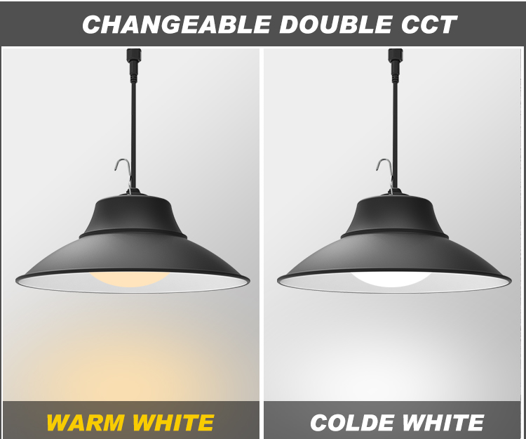 Pendant Smart Solar Powered Led Ceiling Lights With LiFePO Battery up to 13hr Φ268*160mm