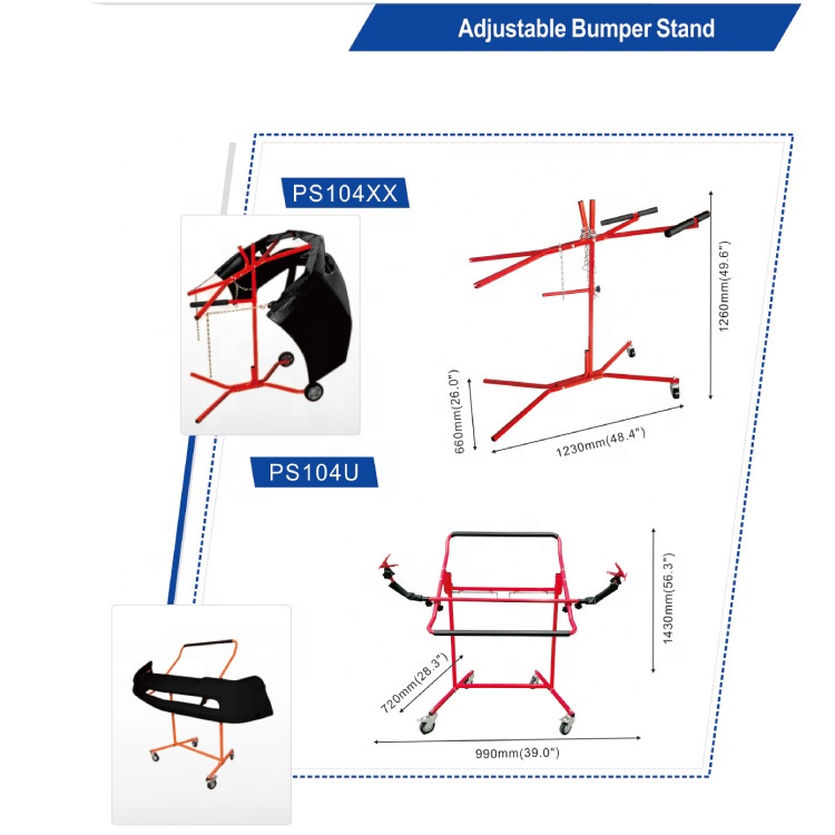 Foldable Automotive Door Paint Stands Compact Structure And Easy Installation