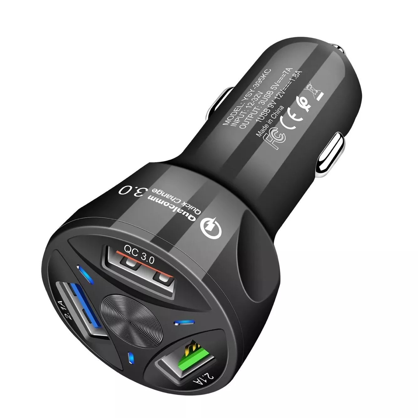 Customized new 2020 3-port fast charging Multi-function QC3.0 quick charge USB C PD3.0 36W USB-C power delivery car char