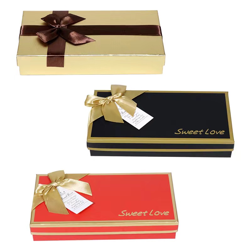Creative Valentine Gift Packaging Boxes Rectangle Rigid Cardboard Packing Box