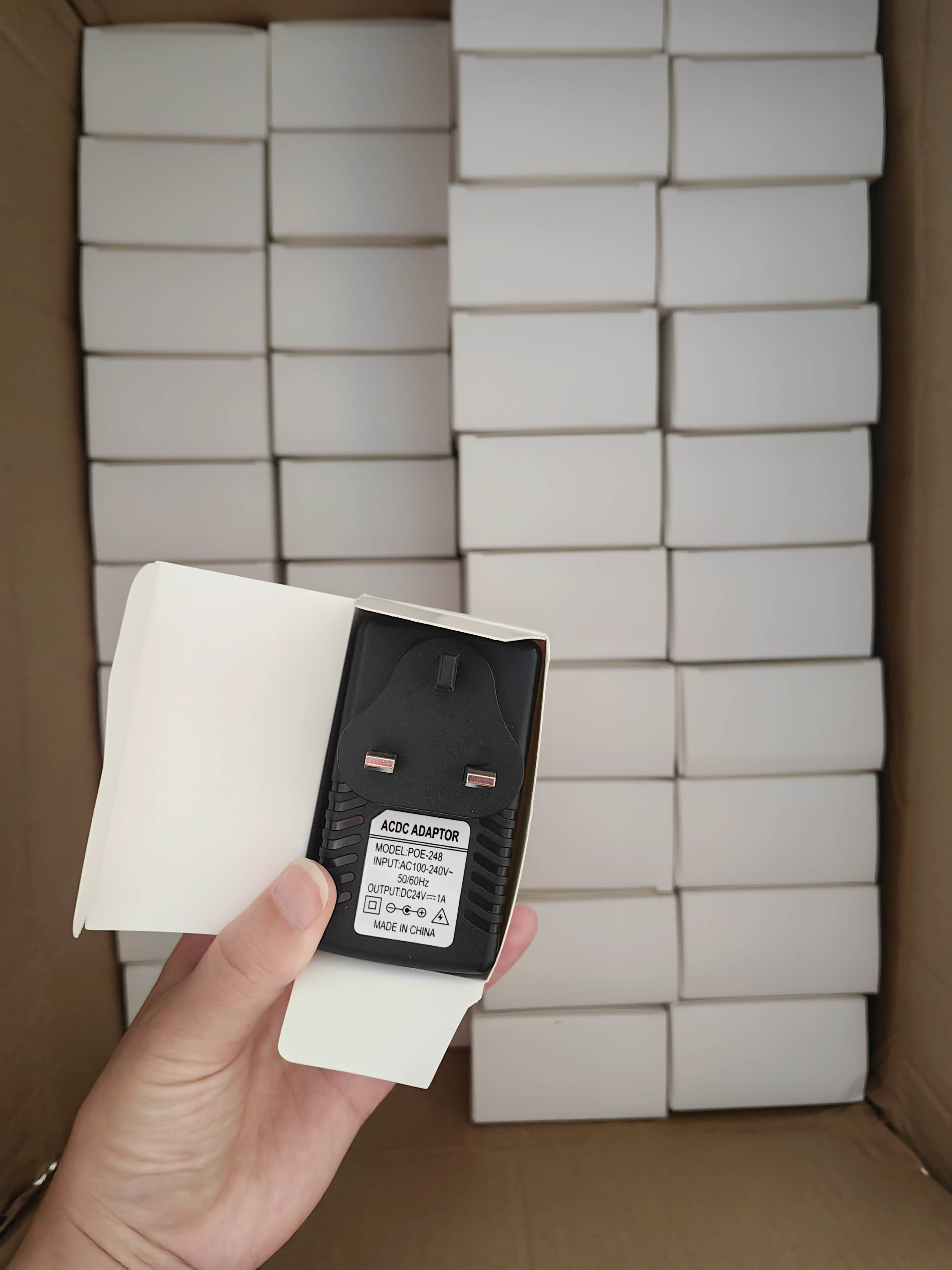 High Quality 24V/1A AC/DC POE Power adapter US/EU/UK/AU available power for CCTV IP Camera/Wireless APs