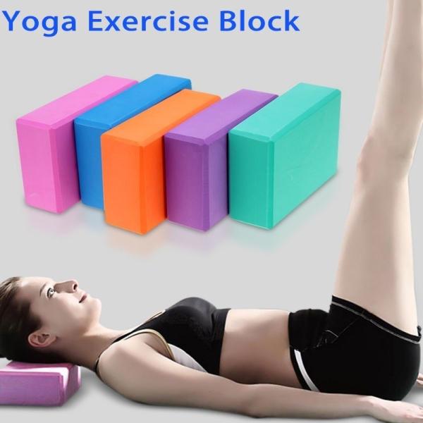 Lightweight Yoga Exercise Blocks Stretching Aid Gym Pilates Training Fitness