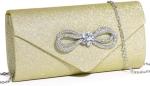 WOMEN EVENING HANDBAG SHINY CRYSTAL BOW FLAP CLUTCH PURSE FOR WOMEN WEDDING